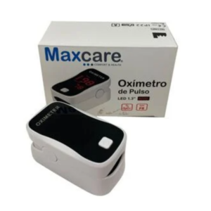 Oxímetro de Pulso MAXCARE – Pantalla 1,3″, SpO₂ & Pulso, Adulto & Pediátrico