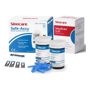 Tiras Reactivas Sinocare Safe Accu + 50 Lancetas | Control de Glucosa Preciso y Rápido